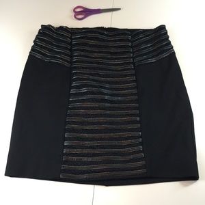 Eloquii faux leather lace detail pencil skirt